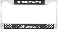 nummerplåtsram svart/krom "Chevrolet"