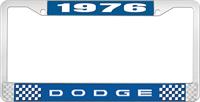 nummerplåtshållare 1976 dodge - blå