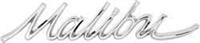 emblem"Malibu"bakskärm