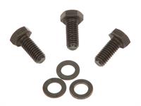 Camshaft Bolts, Hex Head, 5/16-18 in. Thread, Steel, Black Oxide, Chevy, Set of 3