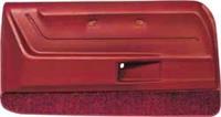 1968-69 CAMARO DELUXE DOOR PANELS - RED WITH RED CARPET