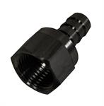 Fitting, Adapter, AN to Hose Barb, Straight, Aluminum, Black Anodized, -8 AN, 3/8 in. Hose Barb, Each