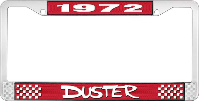 nummerplåtshållare, 1972 DUSTER - röd