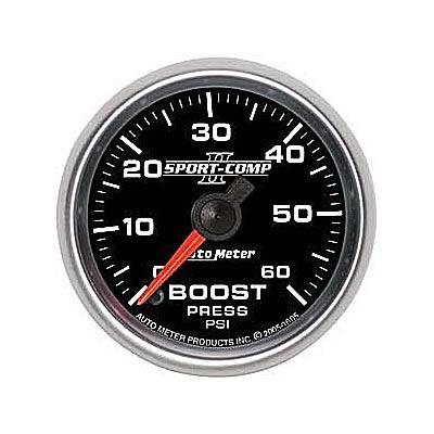 Boost pressure, 52.4mm, 0-60 psi, mechanical