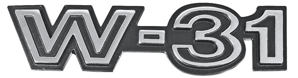Emblem, Fender, 1970 Cutlass, W-31