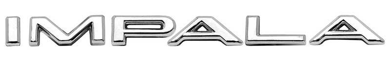 Quarter Panel Emblem Letter Set