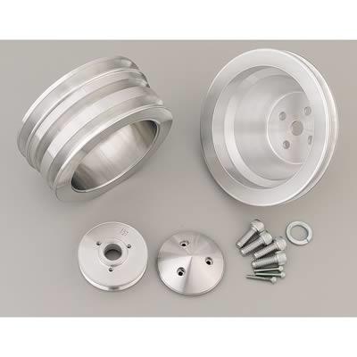 Pulley Kit, Billet aluminum, V-belt