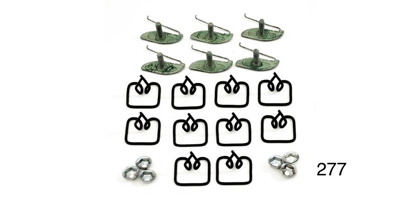 Clips, 4dr adaptermoulding, set (210)