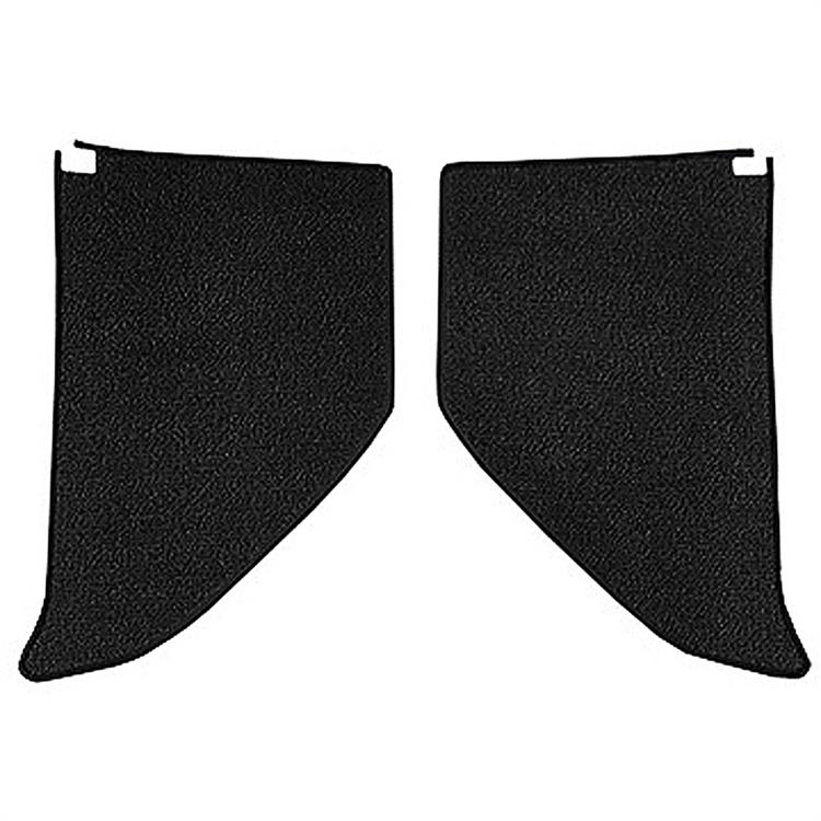 1964-66 Chevrolet/GMC Truck	 Carpet Kick Panel Inserts	 w/o Cardboard Backing	 Loop	 Black