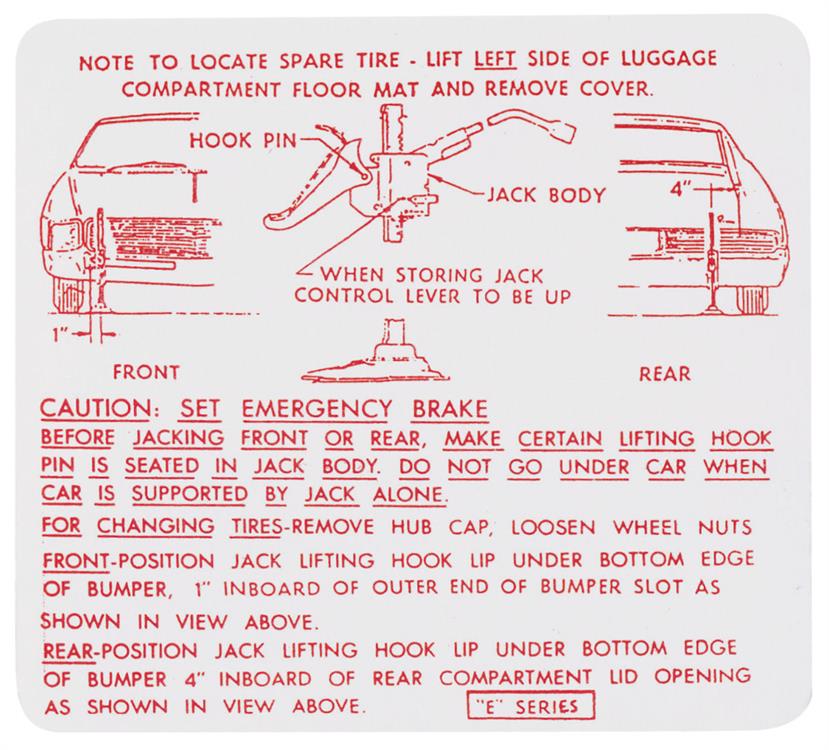 instruktionsdekal domkraft, (#1377003)