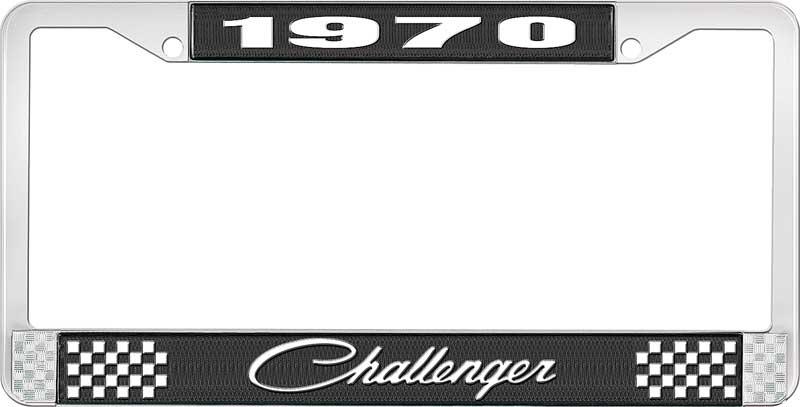 1970 CHALLENGER LICENSE PLATE FRAME - BLACK