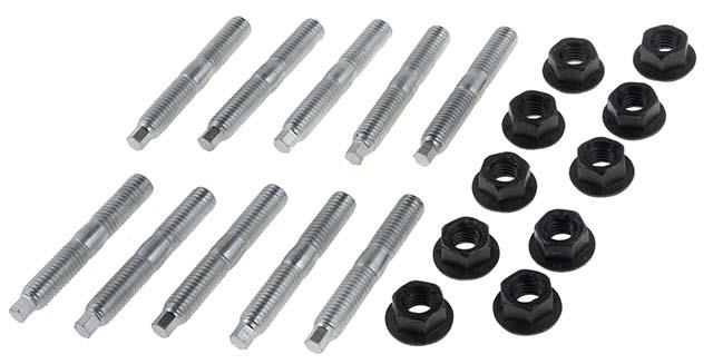 Exhaust Manifold Fasteners, Studs, Ford, 4.6, 5.4L V-8, 6.8L V-10, Set of 10
