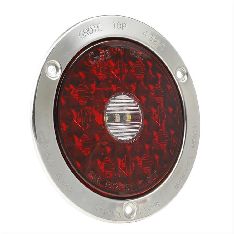 Taillight Assembly, 4.000 in.Diameter, Stop, Tail, Turn, Reverse