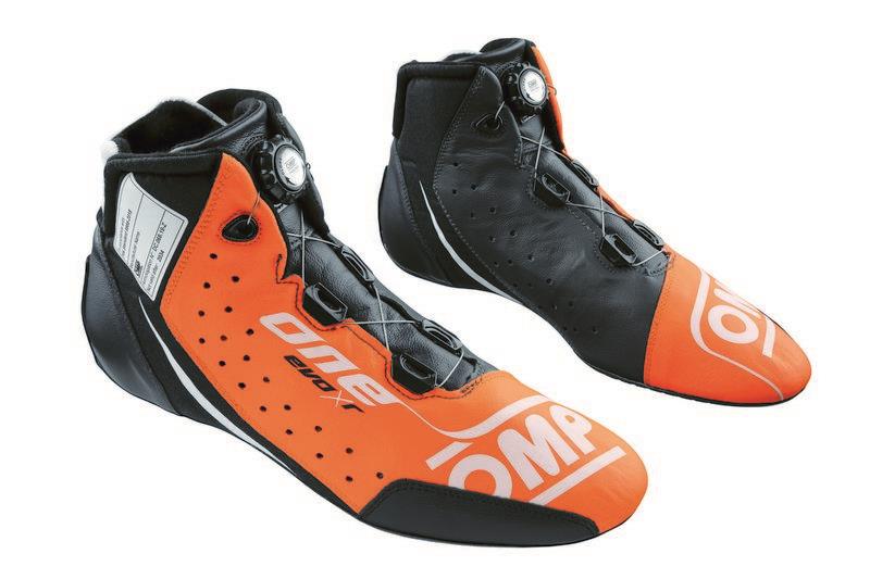 racingskor, ONE EVO X R, FIA 8856-2018, orange / antrasitgråSZ. 38