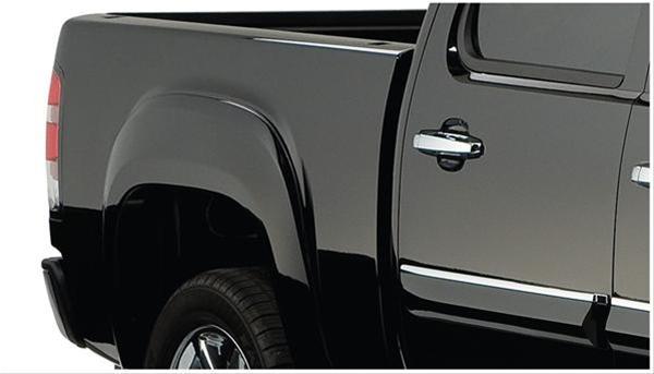 Fender Flares, OE Style, Front, Rear, Black, Dura-Flex Thermoplastic, GMC, Pickup, Set of 4