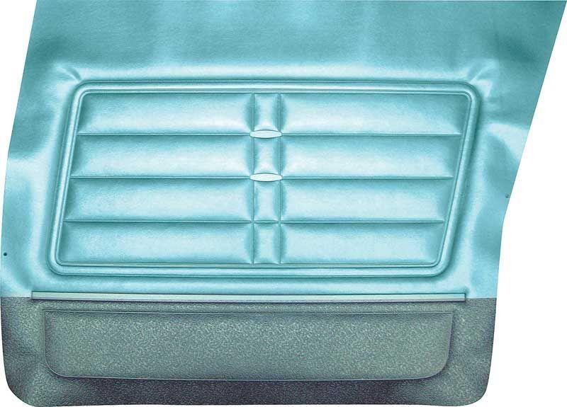 1966 IMPALA 4 DOOR WAGON 2 TONE AQUA/TURQUOISE NON-ASSEMBLED FRONT DOOR PANELS