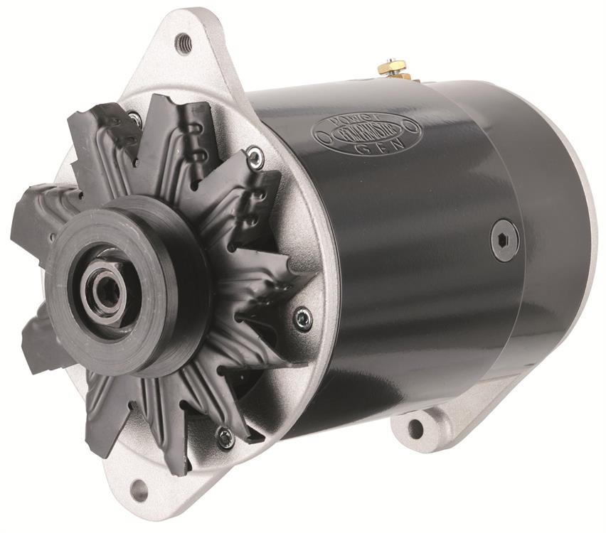 alternator / generator, 60A, 6 volt, Black powdercoated