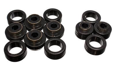 Body Mount Bushings, Polyurethane, Black