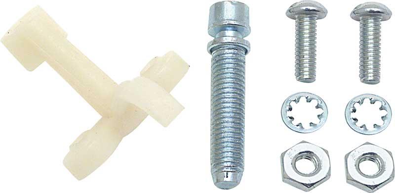 Headlamp Adjuster Screw And Nut Set - 8 Pieces
