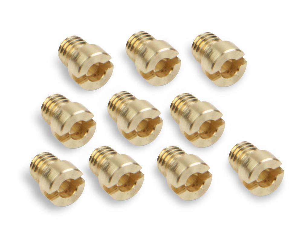 Air Bleeds, Replaceable, Screw-in, Brass, 0.028 in. Diameter, 10 in.-32 Thread, for 4150 HP, 4500 Models, 10-piece, Set