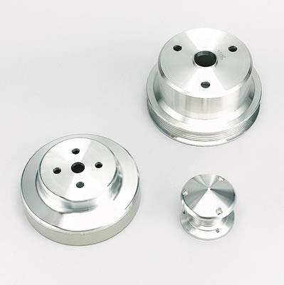 Pulley Kit, Billet aluminum, Serpentine