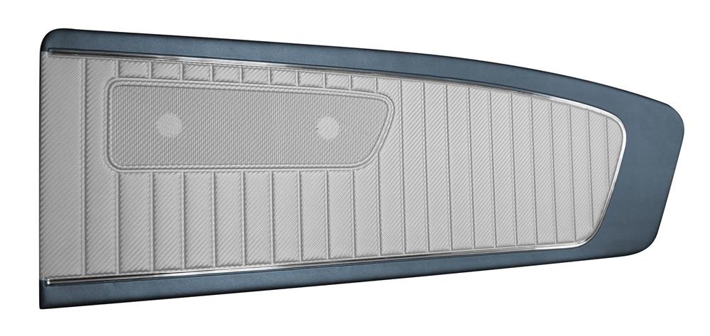 dörrpaneler, blå/grå carbon fiber