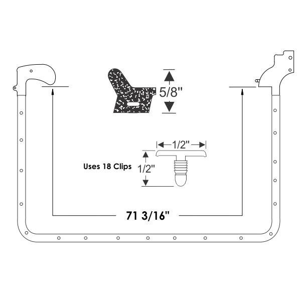 Rear Door weatherstrip