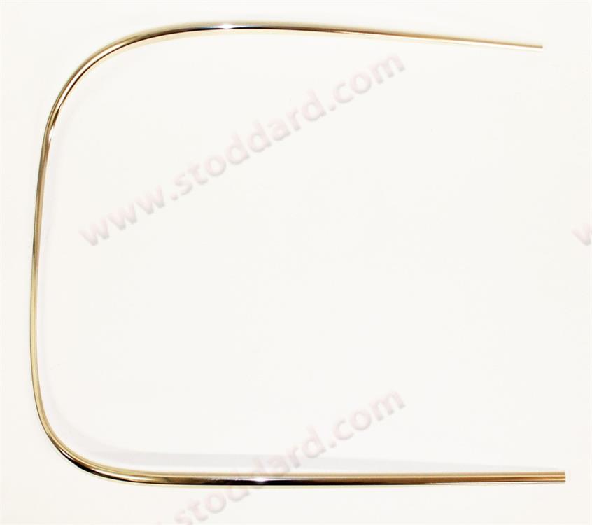 Left Rear Window Glass Trim for 356B T6 and 356C Coupe