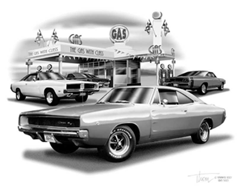 plansch "Dodge Charger 68-69