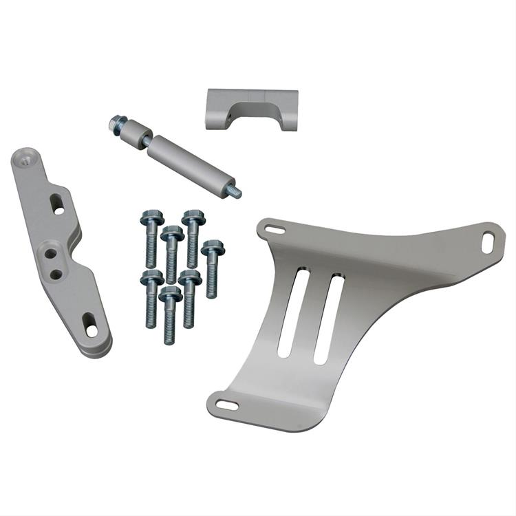 Alternator Brackets, Natural, Aluminum, Track Heat® Manifold, Ford, 4.6L, Kit