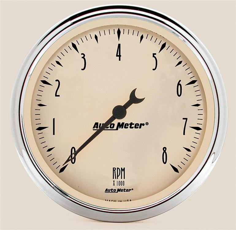 Tachometer 127mm ( 5" ) 0-8.000rpm Antique Beige