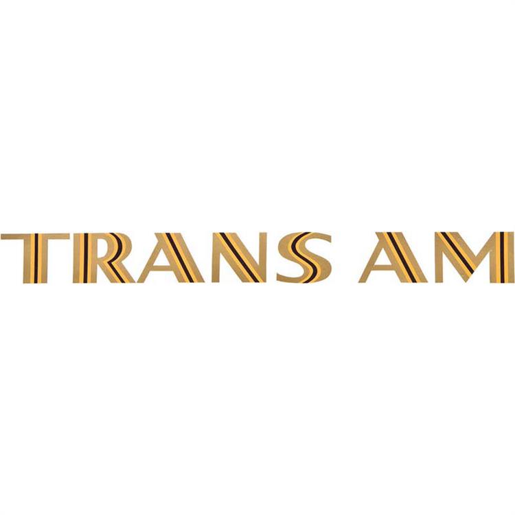 "TRANS AM" spoiler decal gold/yellow/black