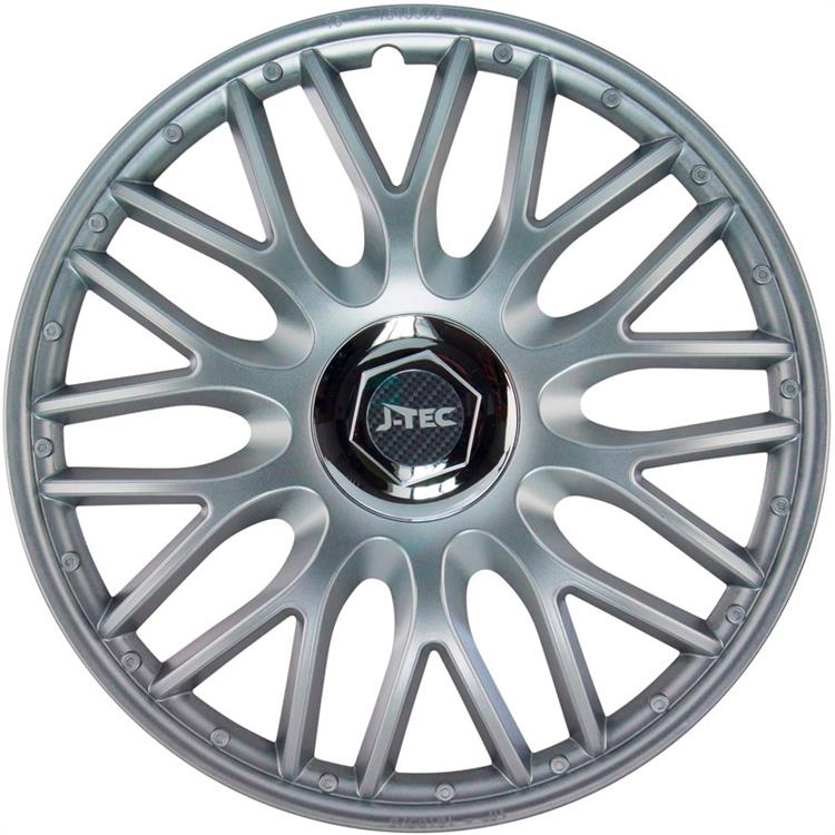 Set J-Tec wheel covers Orden R 15-inch silver + chrome ring