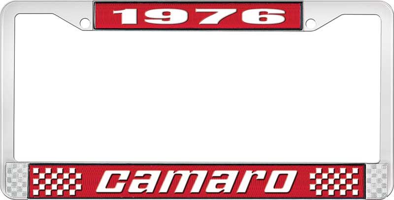 nummerplåtshållare, 1976 CAMARO STYLE 2 röd
