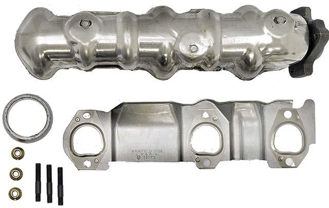 Exhaust Manifold, Front, Cast Iron, Natural, Buick, Chevy, Oldsmobile, Pontiac, 3.1L, 3.4L, Each