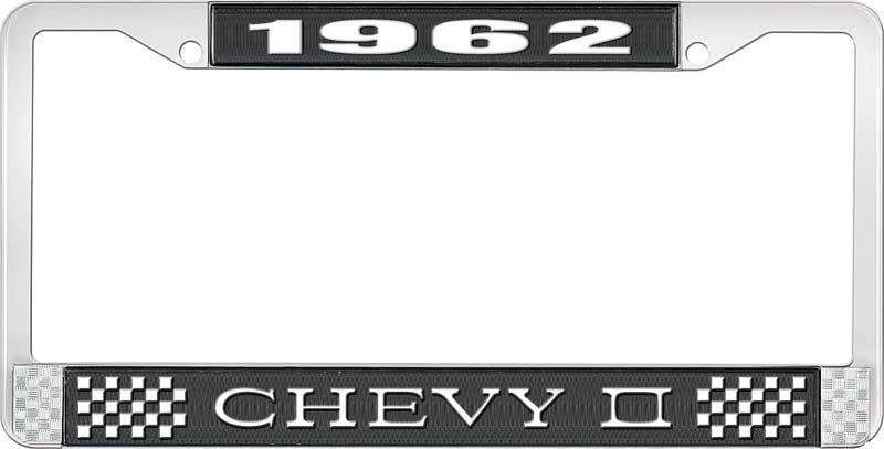 1962 CHEVY II LICENSE PLATE FRAME BLACK