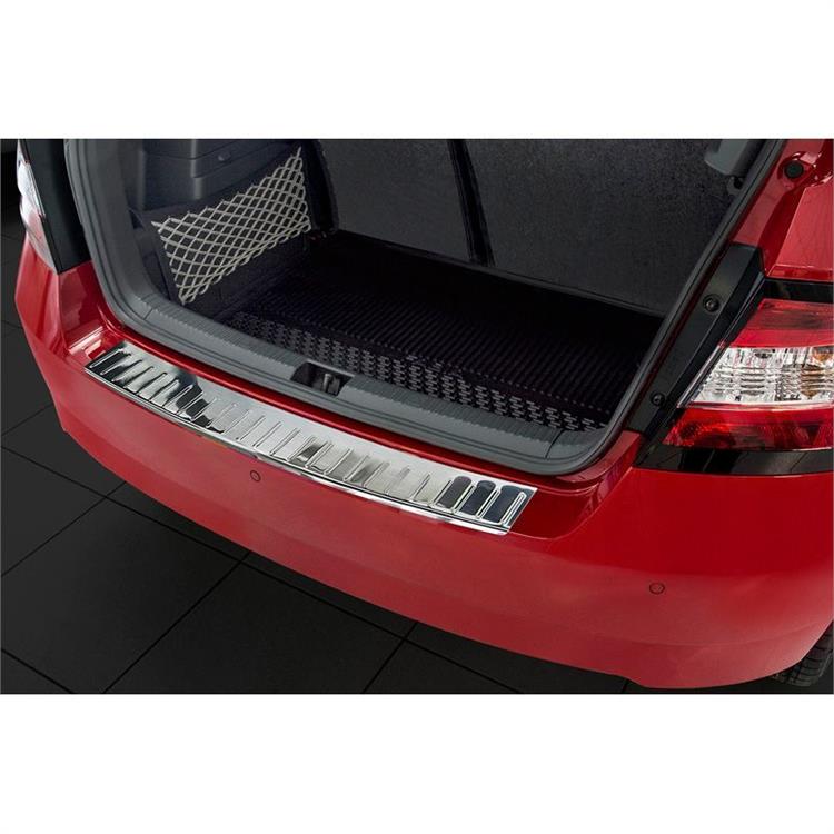 RVS Achterbumperprotector Skoda Fabia III 5-deurs 2014- 'Ribs'