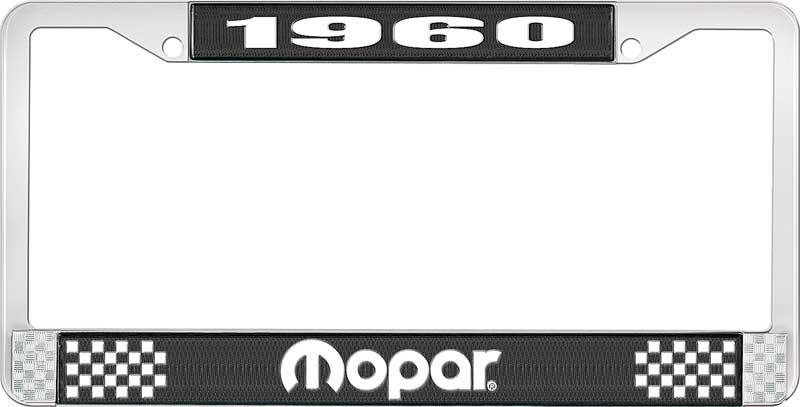 1960 MOPAR LICENSE PLATE FRAME - BLACK