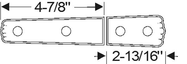 Trunk hinge mounting pad