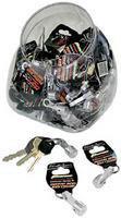 FISHBOWL MERCHANDISER WITH 20 PC KEYCHAIN ASSORTMENT