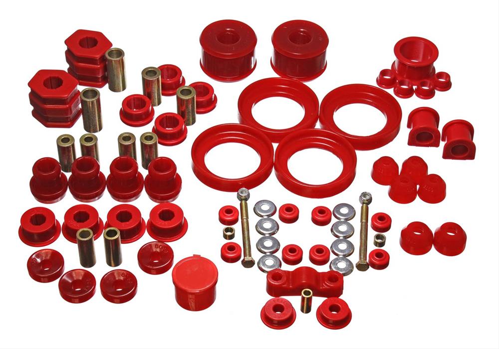 Urethanebush Kit Complete Hyper-flex, Red