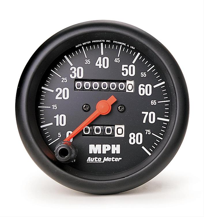 Speedometer 86mm 0-80mph Z-series Mechanical