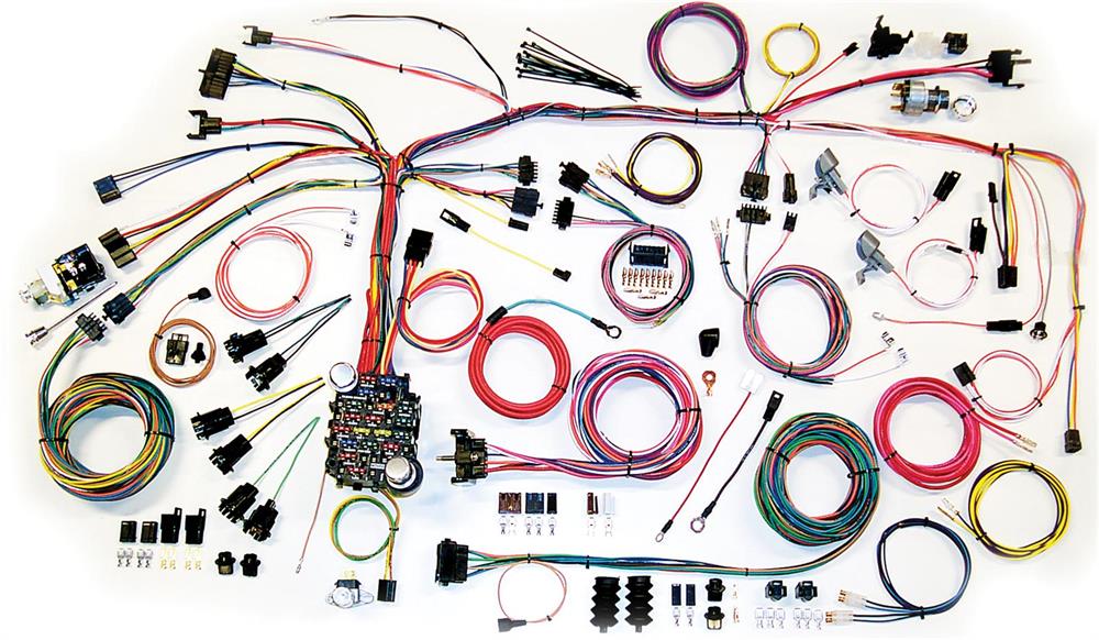 Wiring Harness, Classic Update Series, 18 Circuit, Front Mount Fuse Block, Standard Length, Chevy, Kit