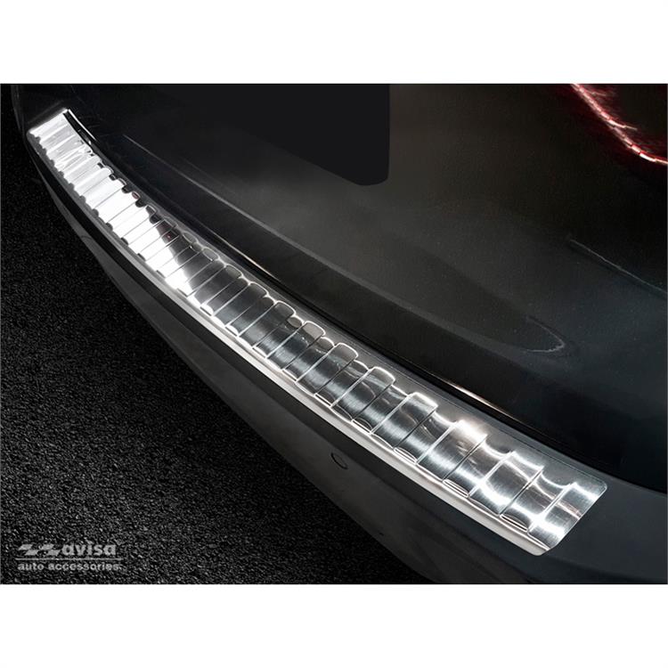Stainless Steel Rear bumper protector suitable for BMW 3-Series G21 Touring M-Package 2018- 'Ribs'