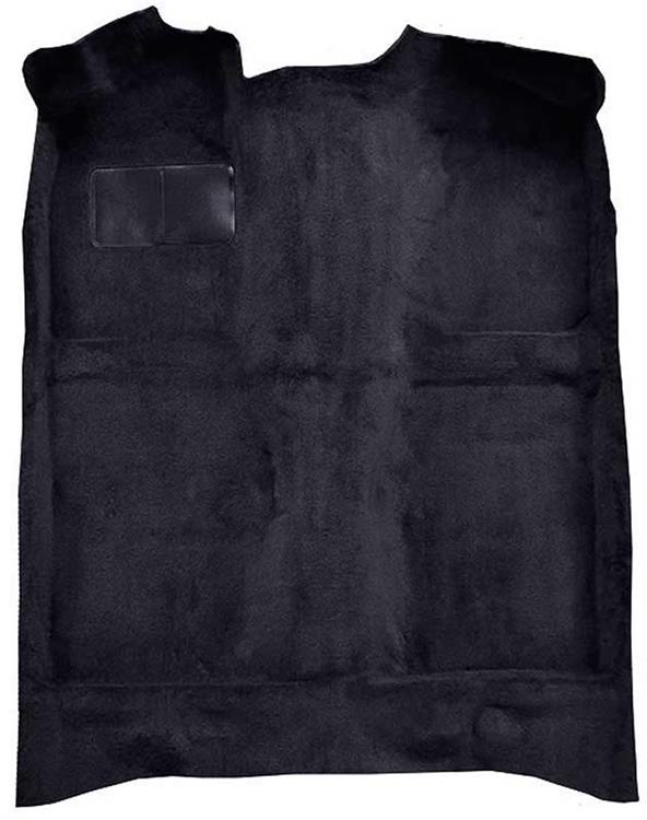 1979-81 Mustang Passenger Area Cut Pile Molded Floor Carpet with Mass Backing - Black