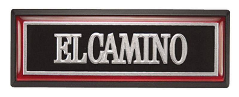 "81-5 ""EL CAMINO"" DASH NAMEPLAT"