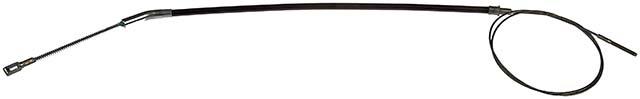 parking brake cable, 181,61 cm, rear left and rear right