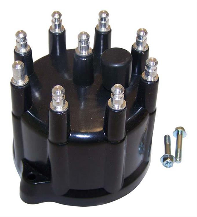 Distributor Cap,Black,Metal & PlasticHardware Included