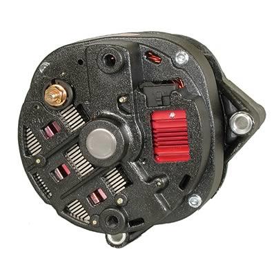 alternator / generator, 200A, 12/16 volt, Black powdercoated