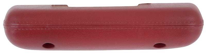 1967 Mustang Armrest Pad; Standard Interior; Red; Each